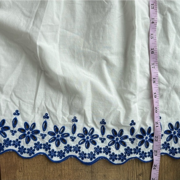 Madewell Women’s White Embroidered Story Top Size 4 - Picture 6 of 6